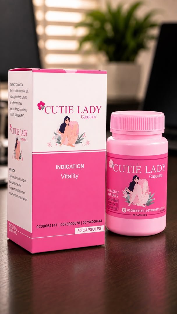 Cutie Lady Capsules bottle and box displayed together